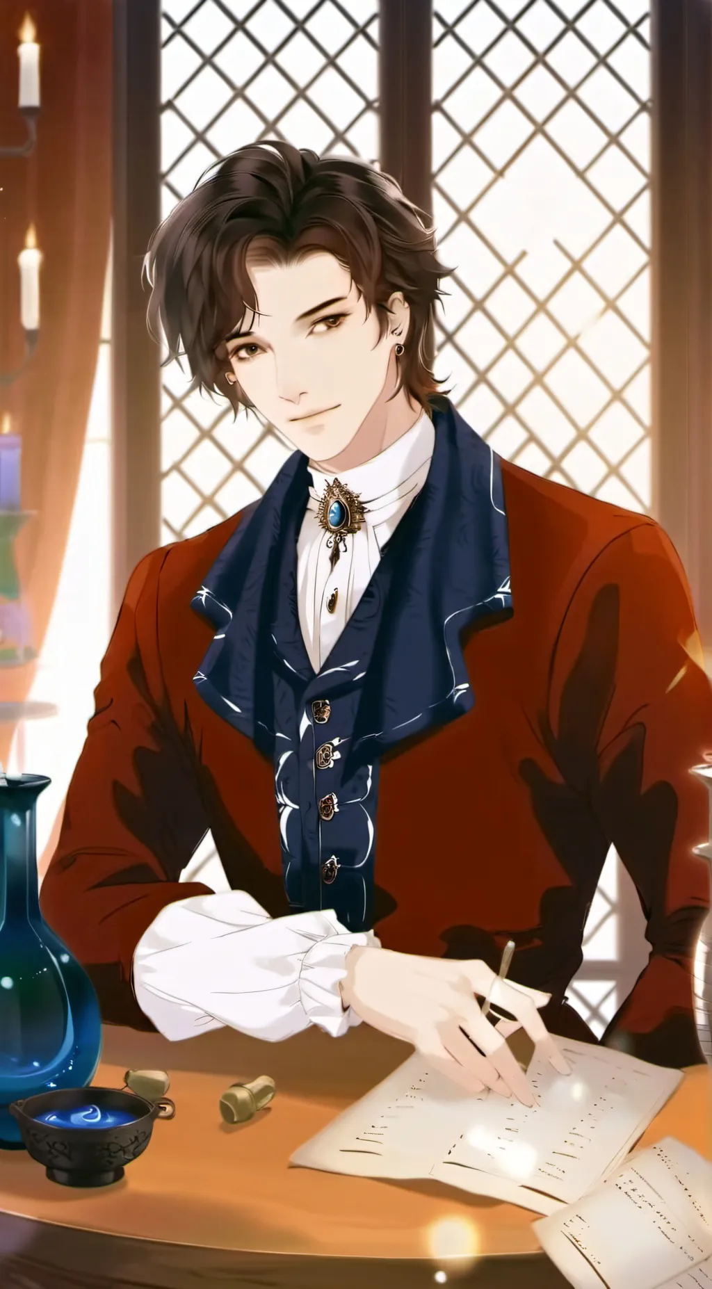 ai character: enzo background