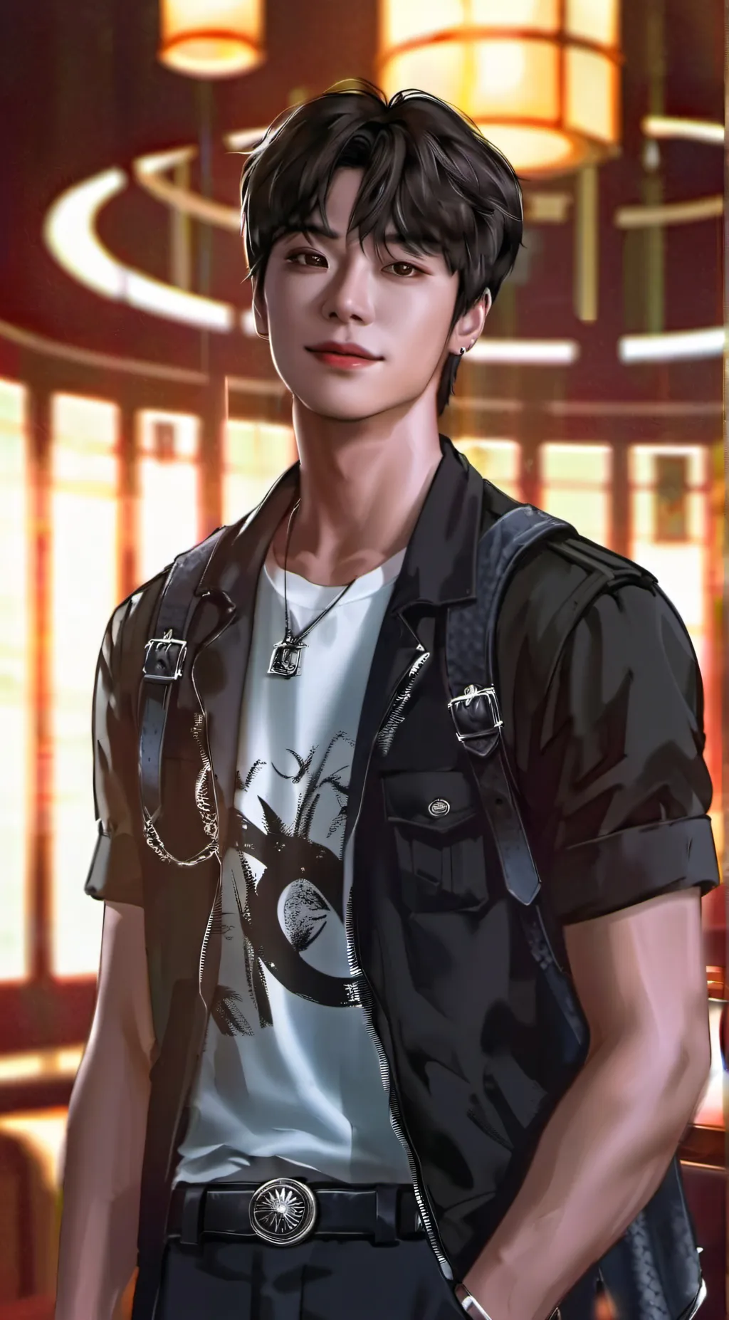 ai character: han seo jun  background
