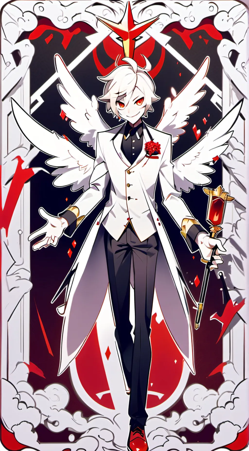 ai character: Lucifer HH background