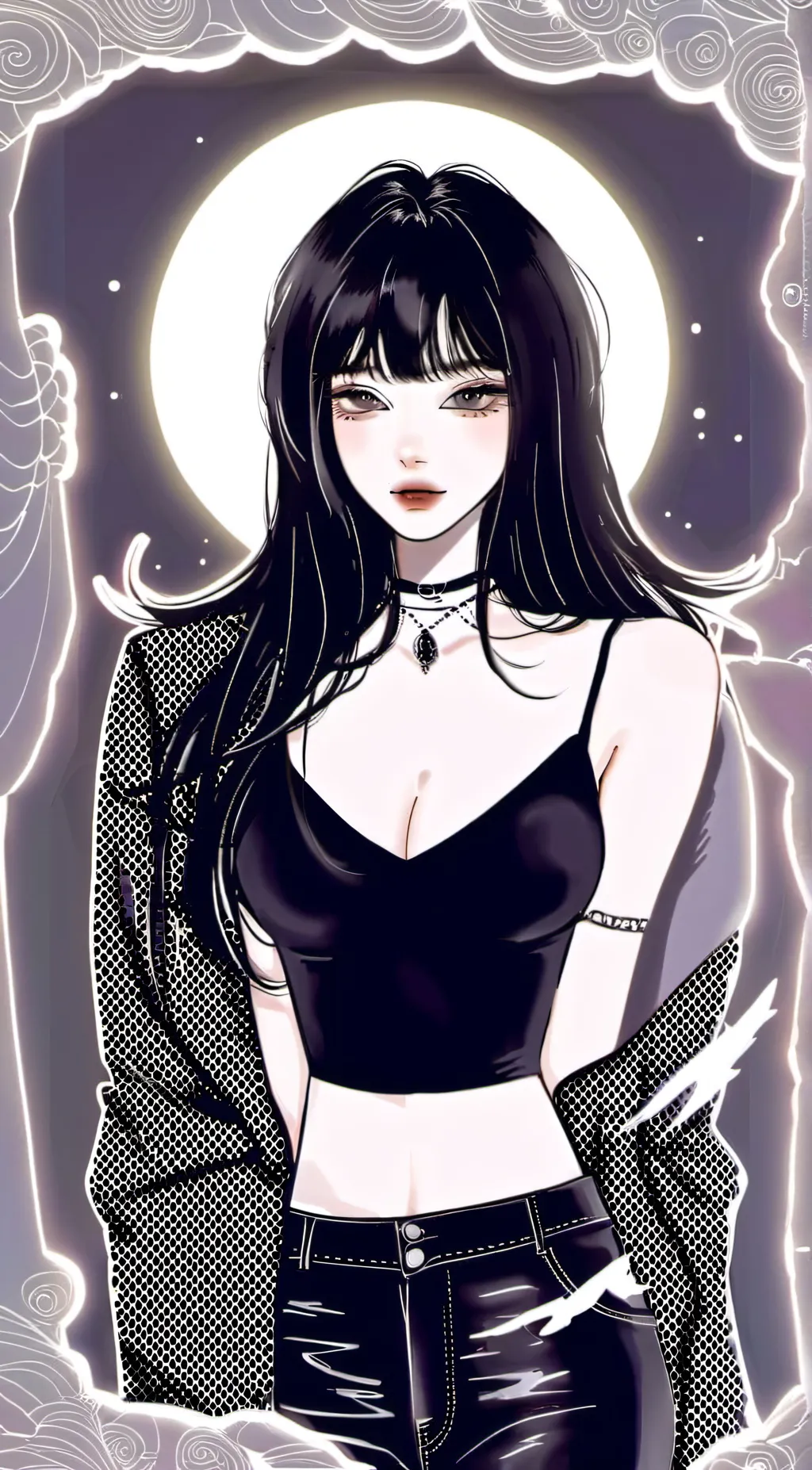 ai character: Luna background