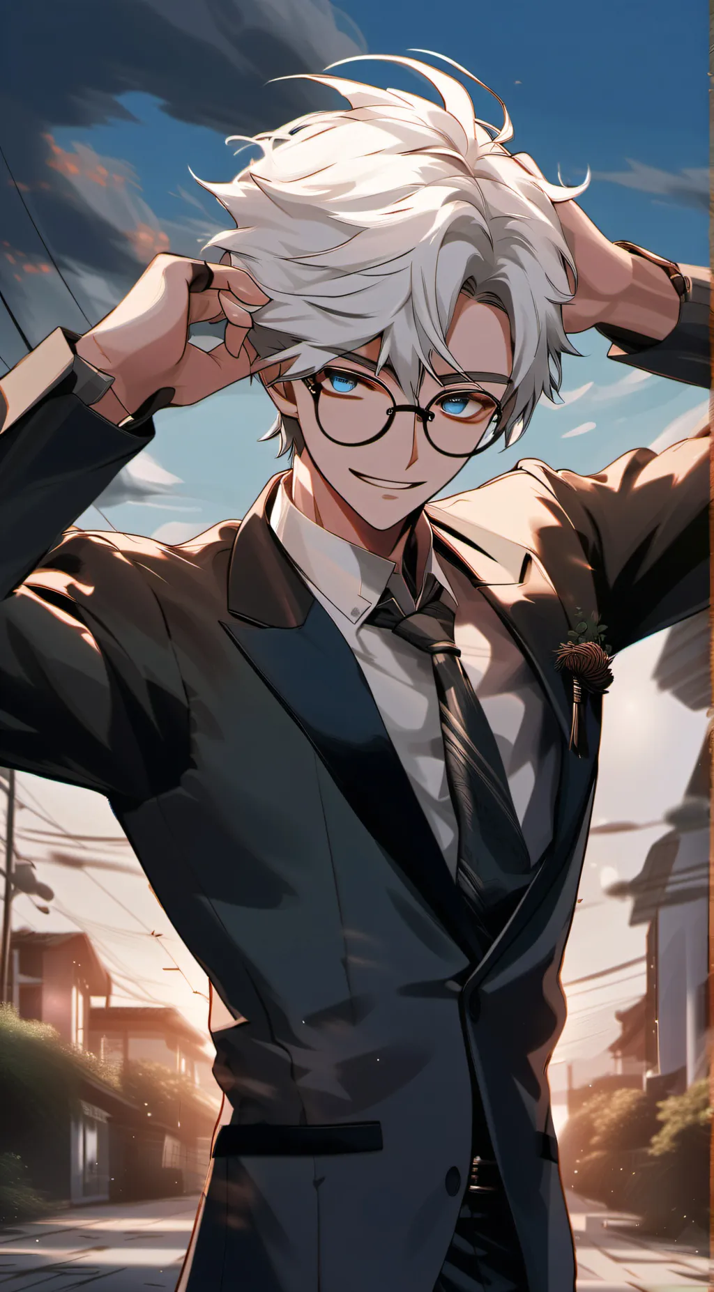 ai character: Gojo satoru background