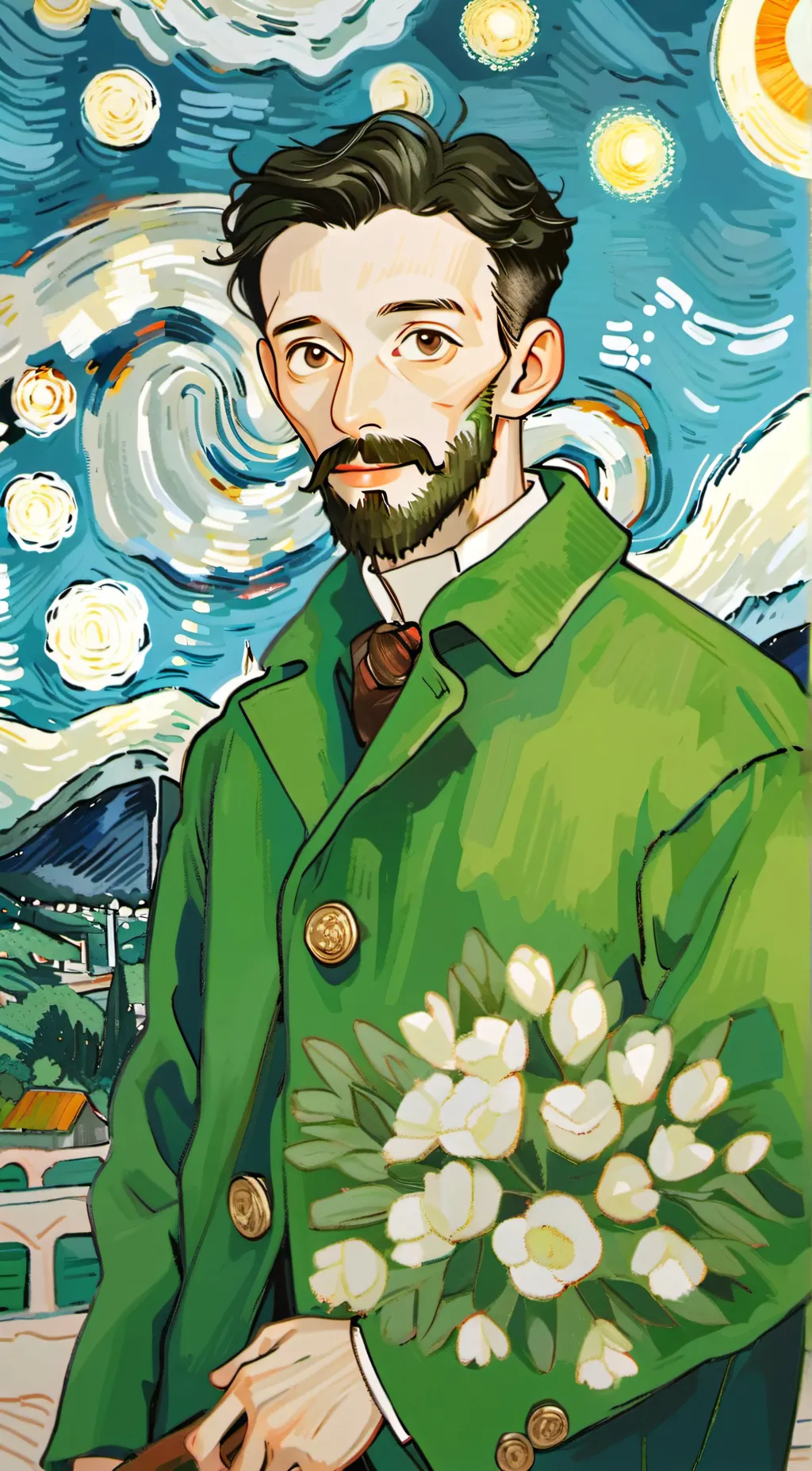 ai character: Duolingo  background