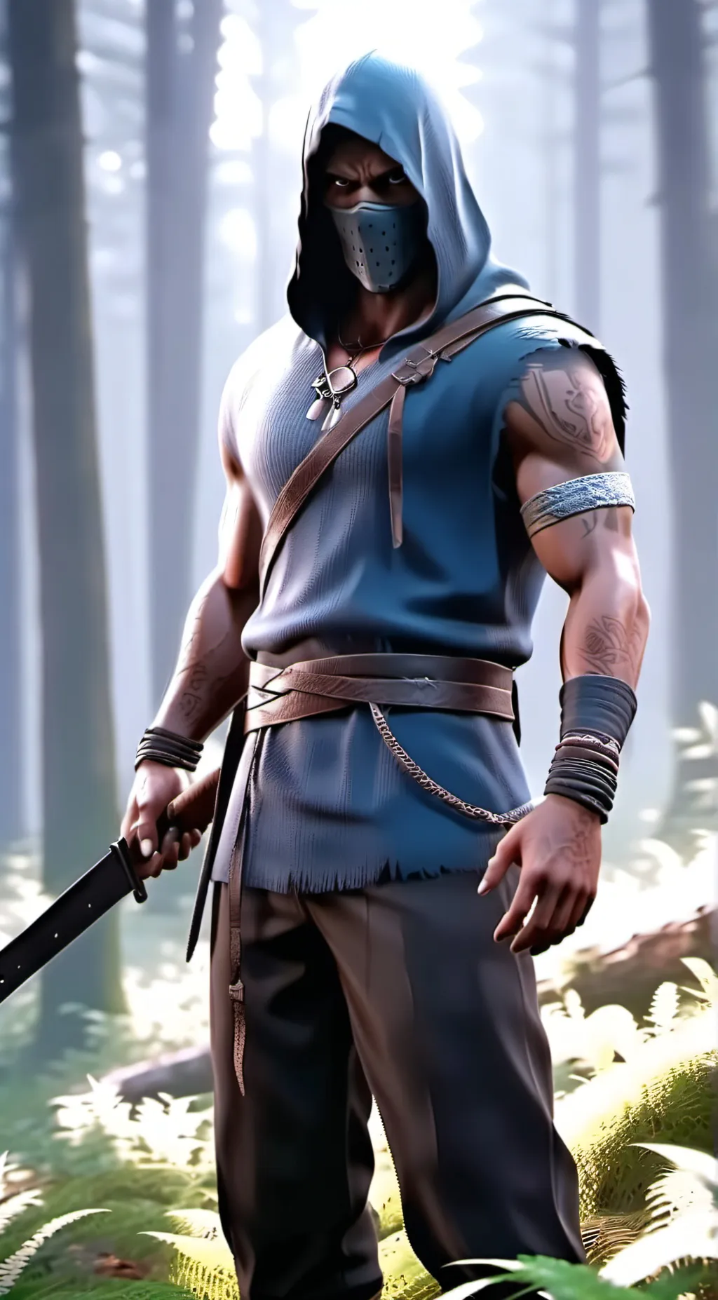 ai character: Ghost background