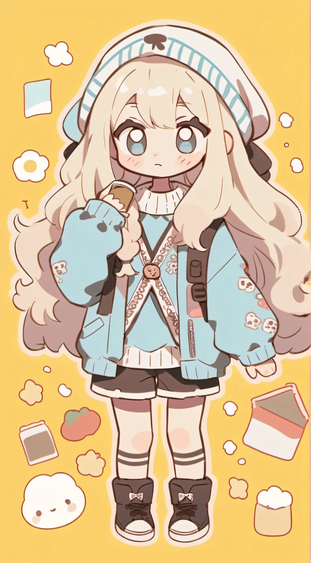 ai character: Sad valeriya background