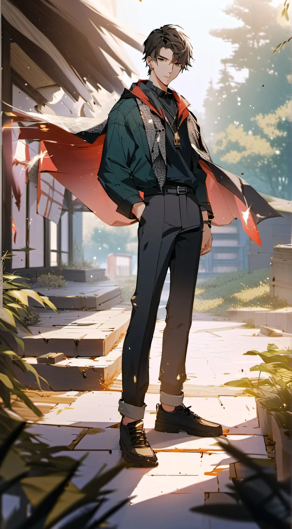 ai character: Alif Daniel  background