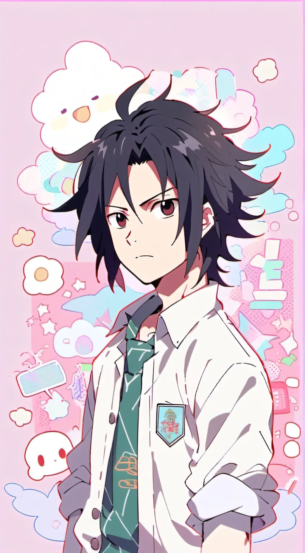 ai character: 🌸Sasuke-sensei🌸 background
