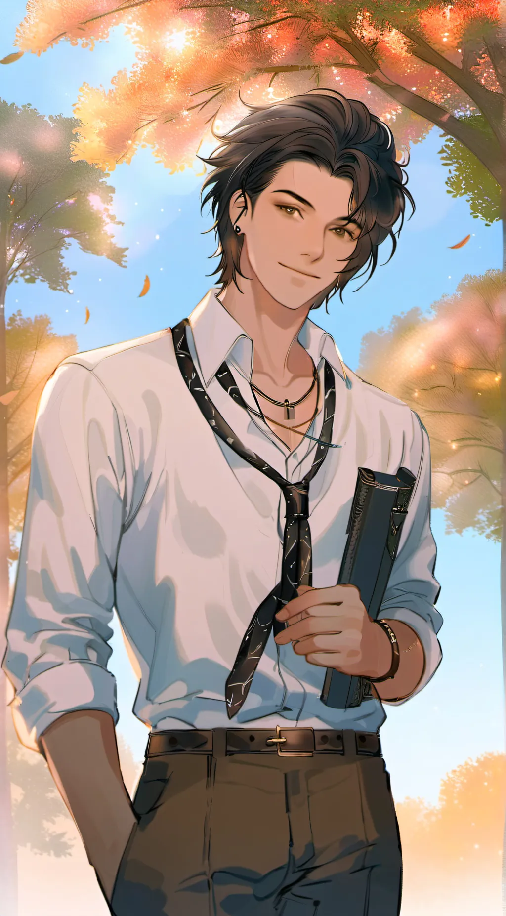 ai character: Kim-un  background