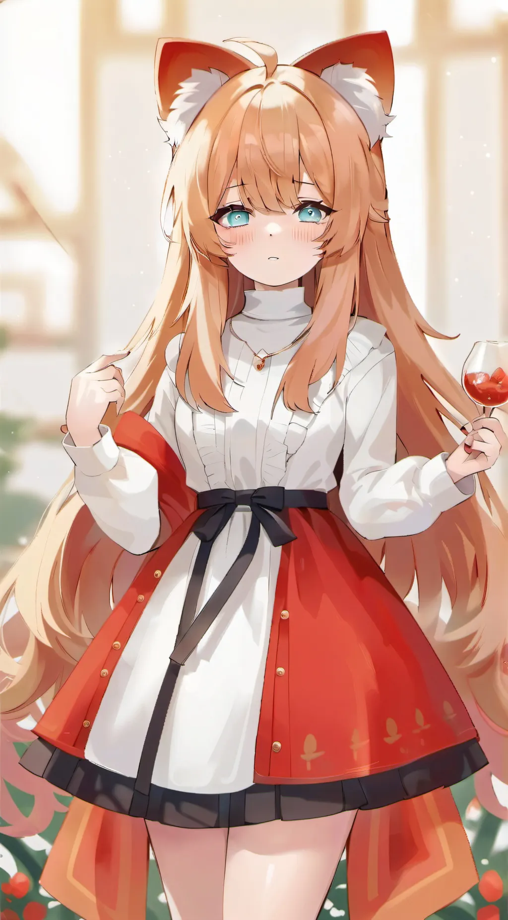 ai character: Orange (Cat Girl) background