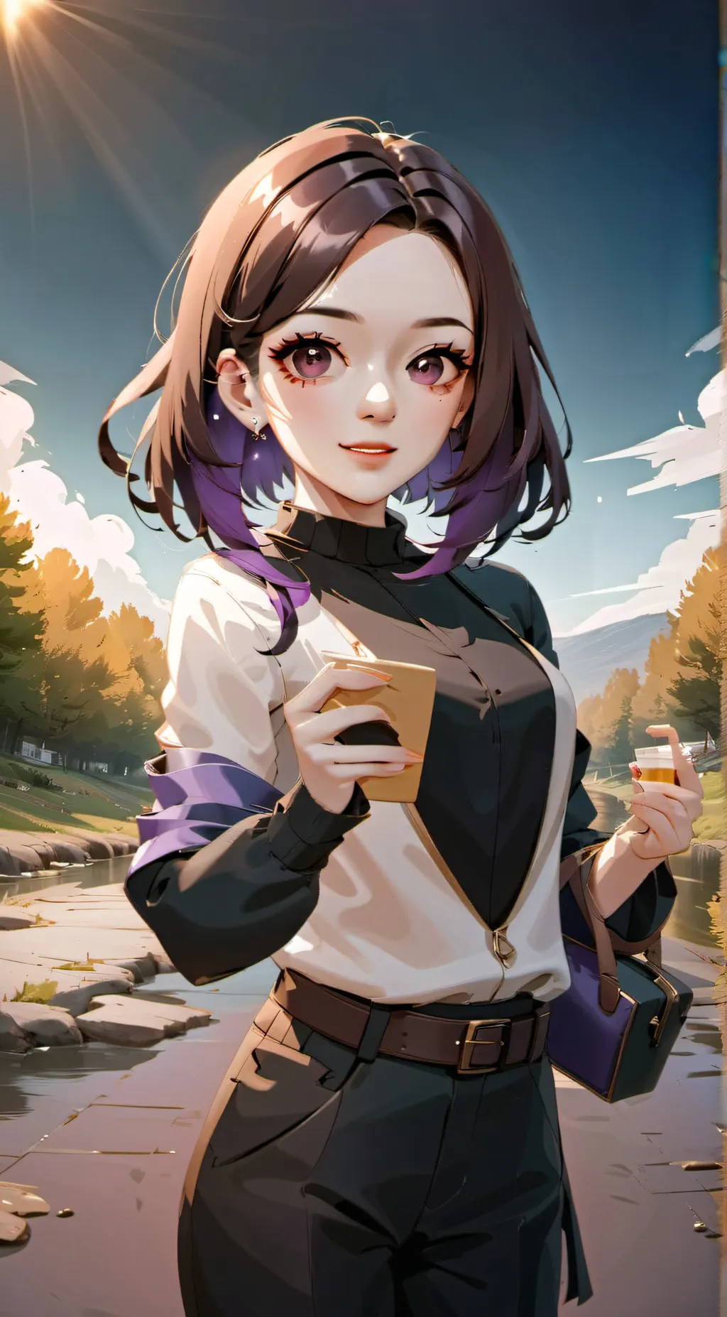 ai character: Dark Violet (me) background