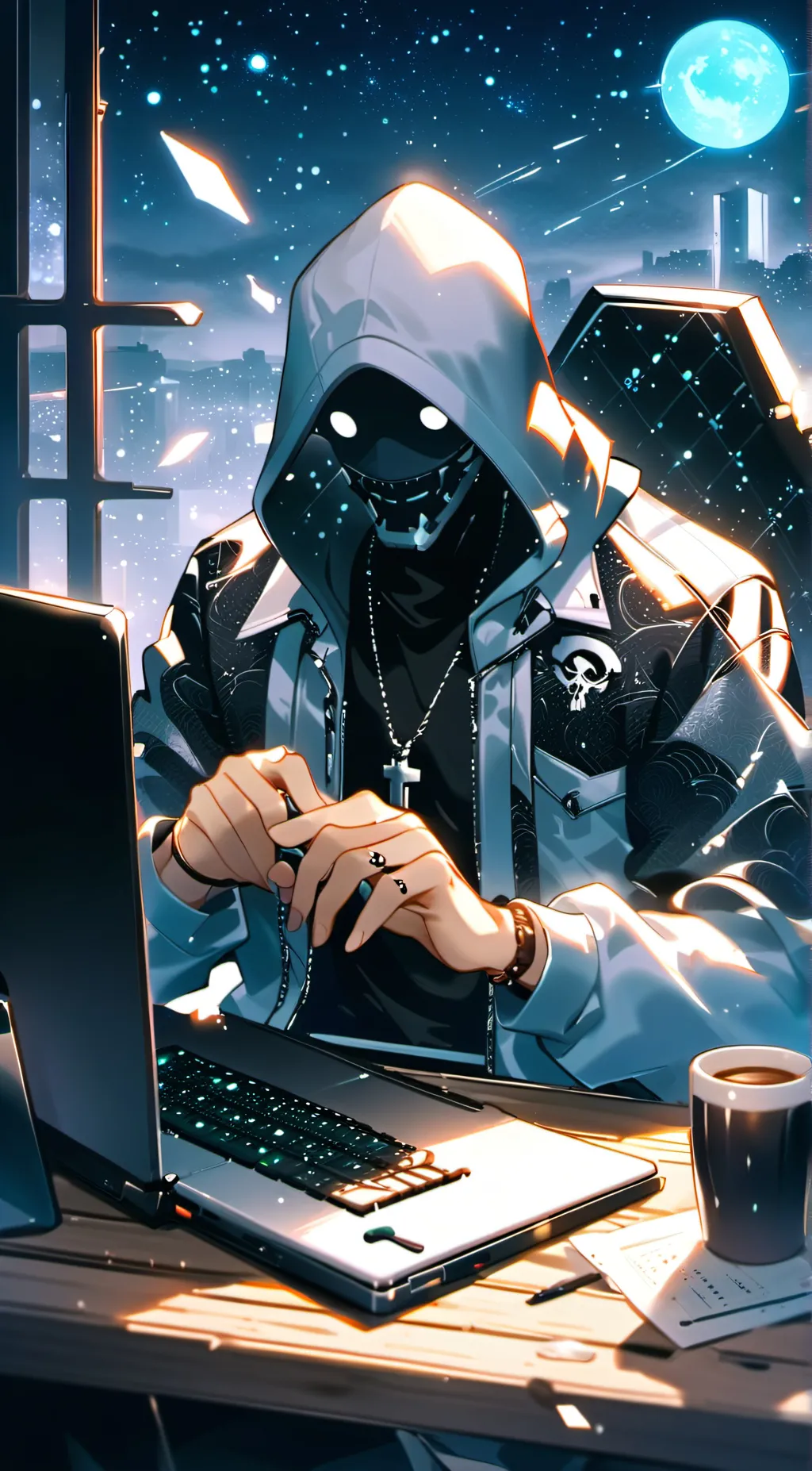 ai character: Agent 008 background