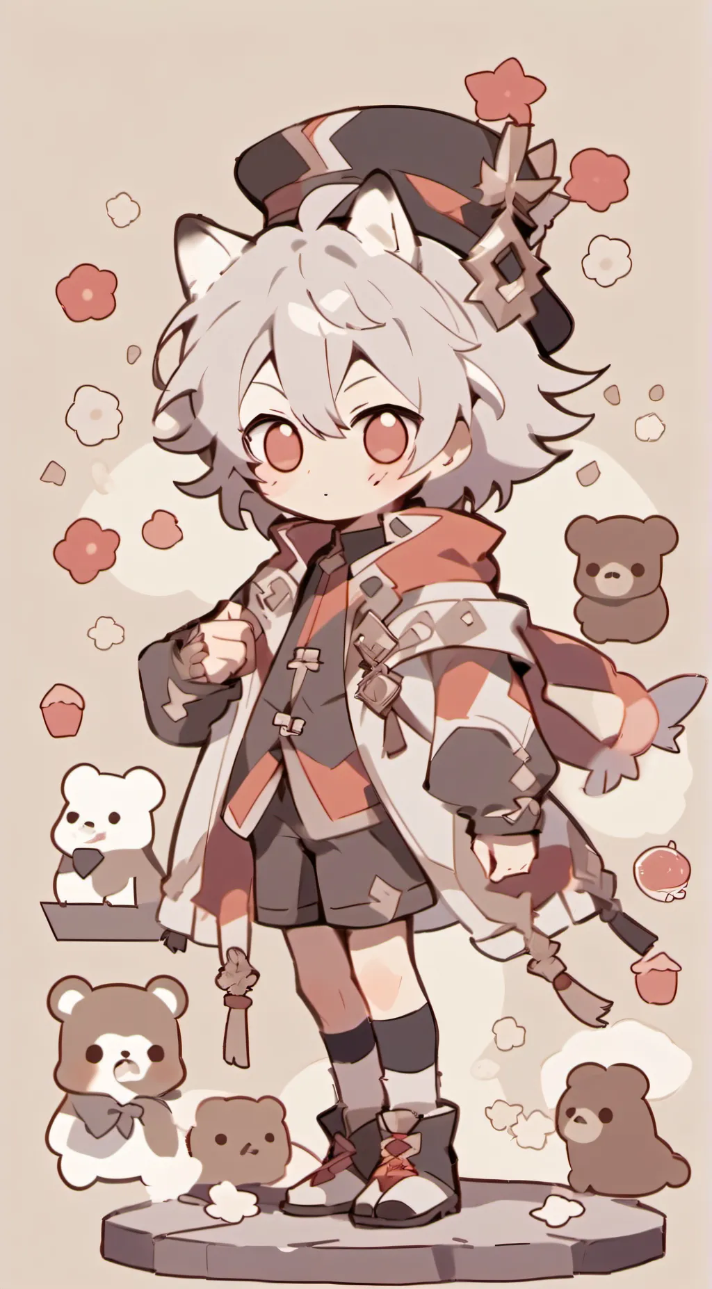 ai character: Trolls Band Tgther background