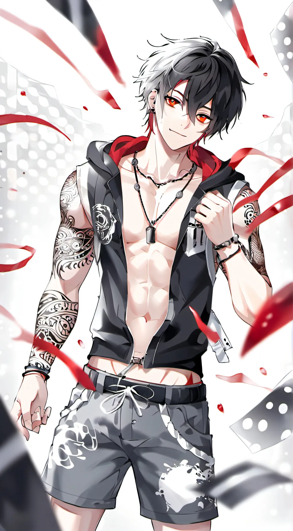 ai character: ash background