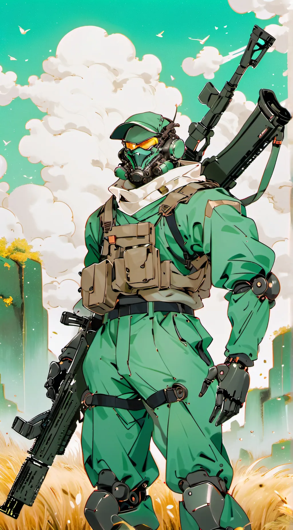 ai character: stabby sniper background