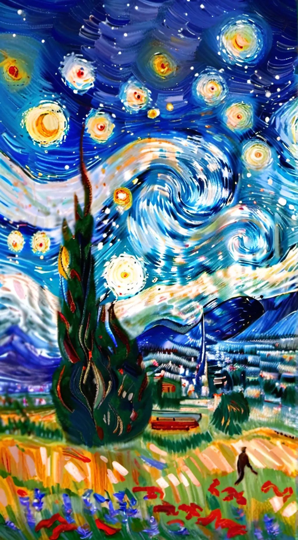 ai character: earth background