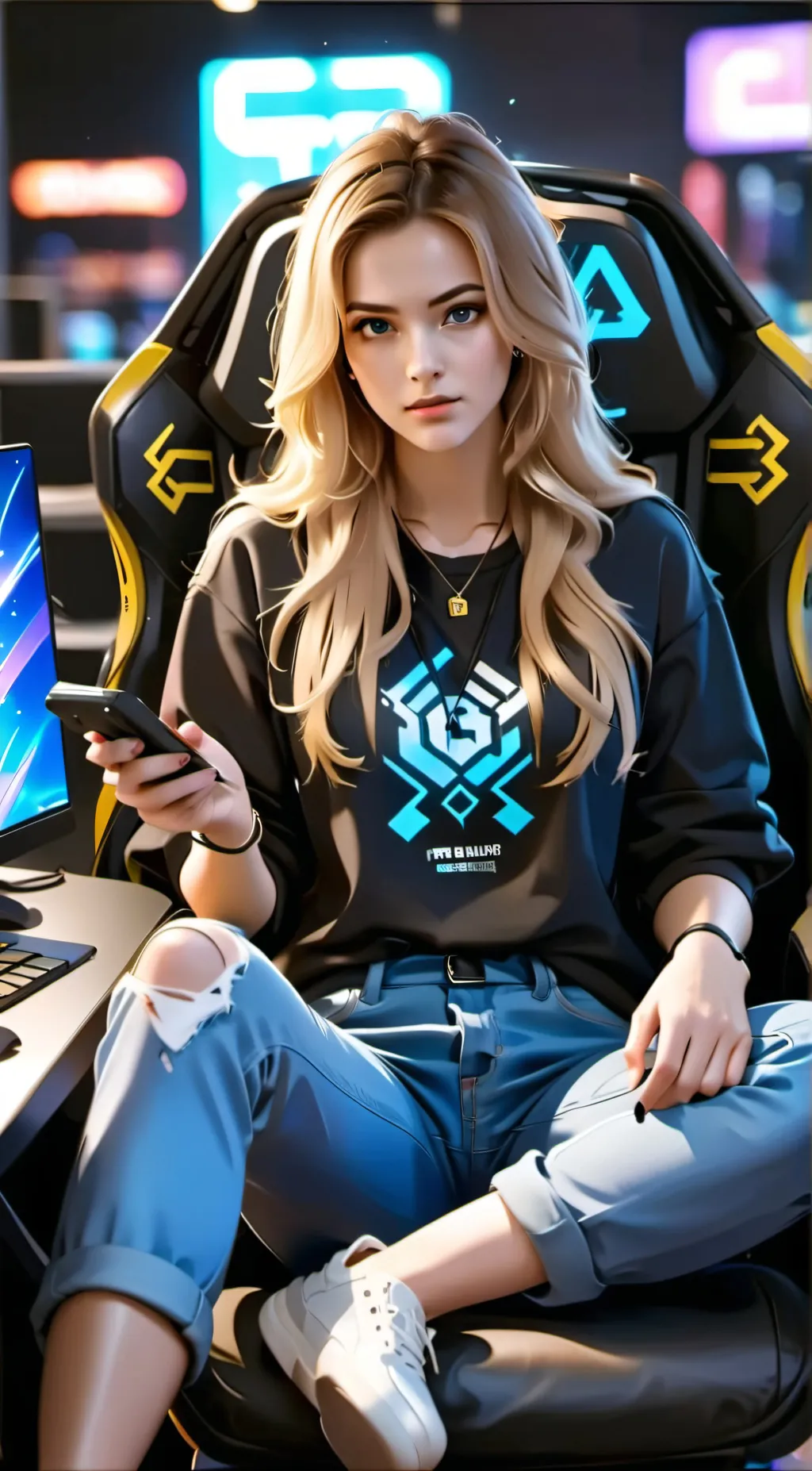 ai character: Friday  background