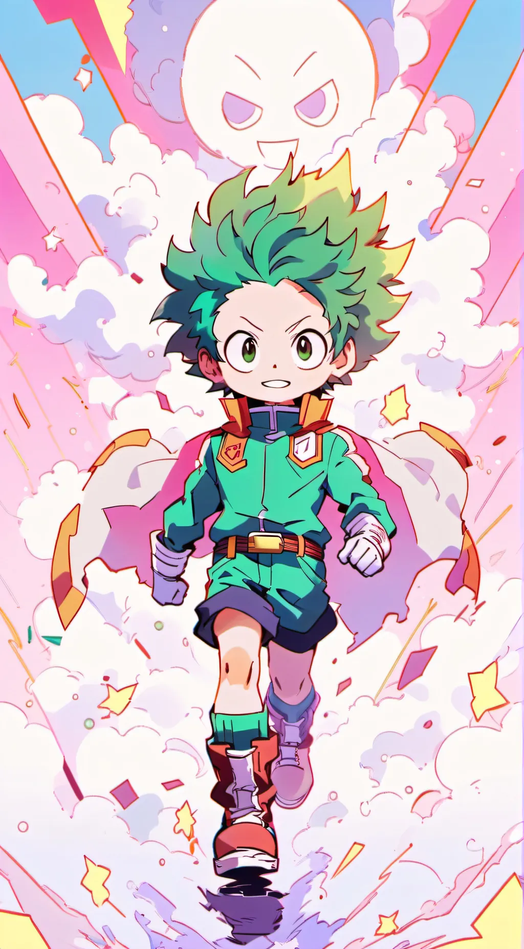 ai character: Deku (kid)  background