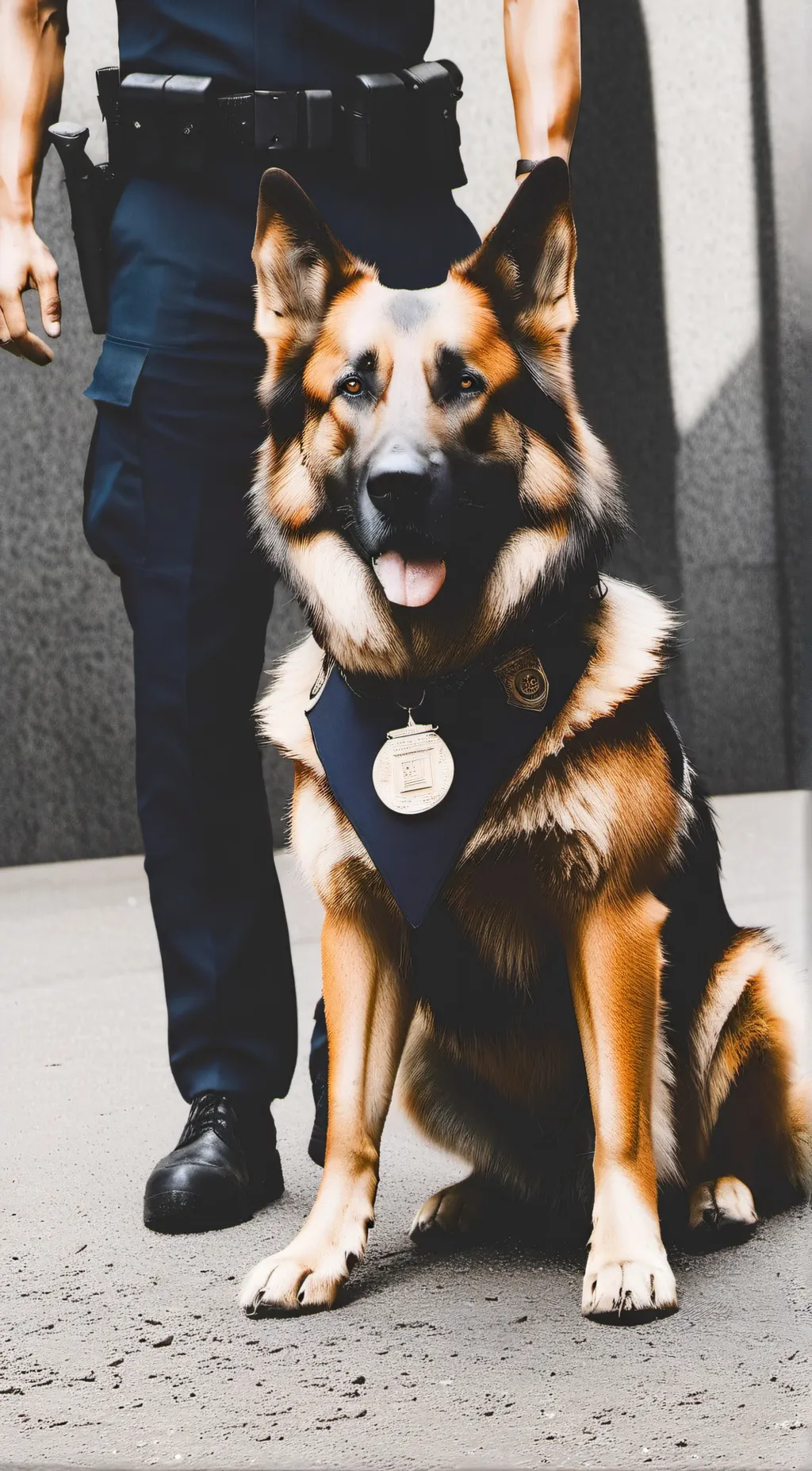 ai character: Police Dog background