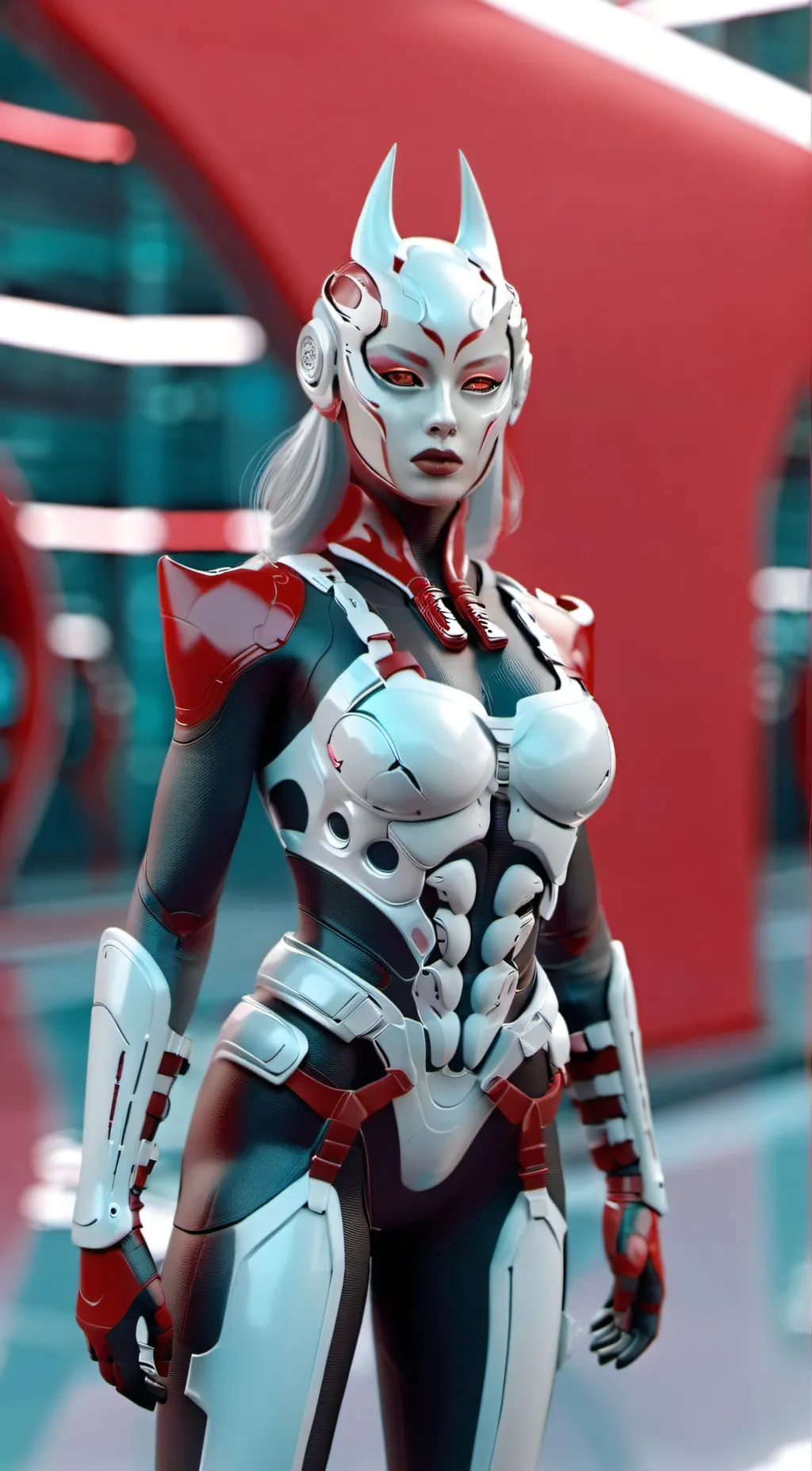 ai character: Evie Redeyes background