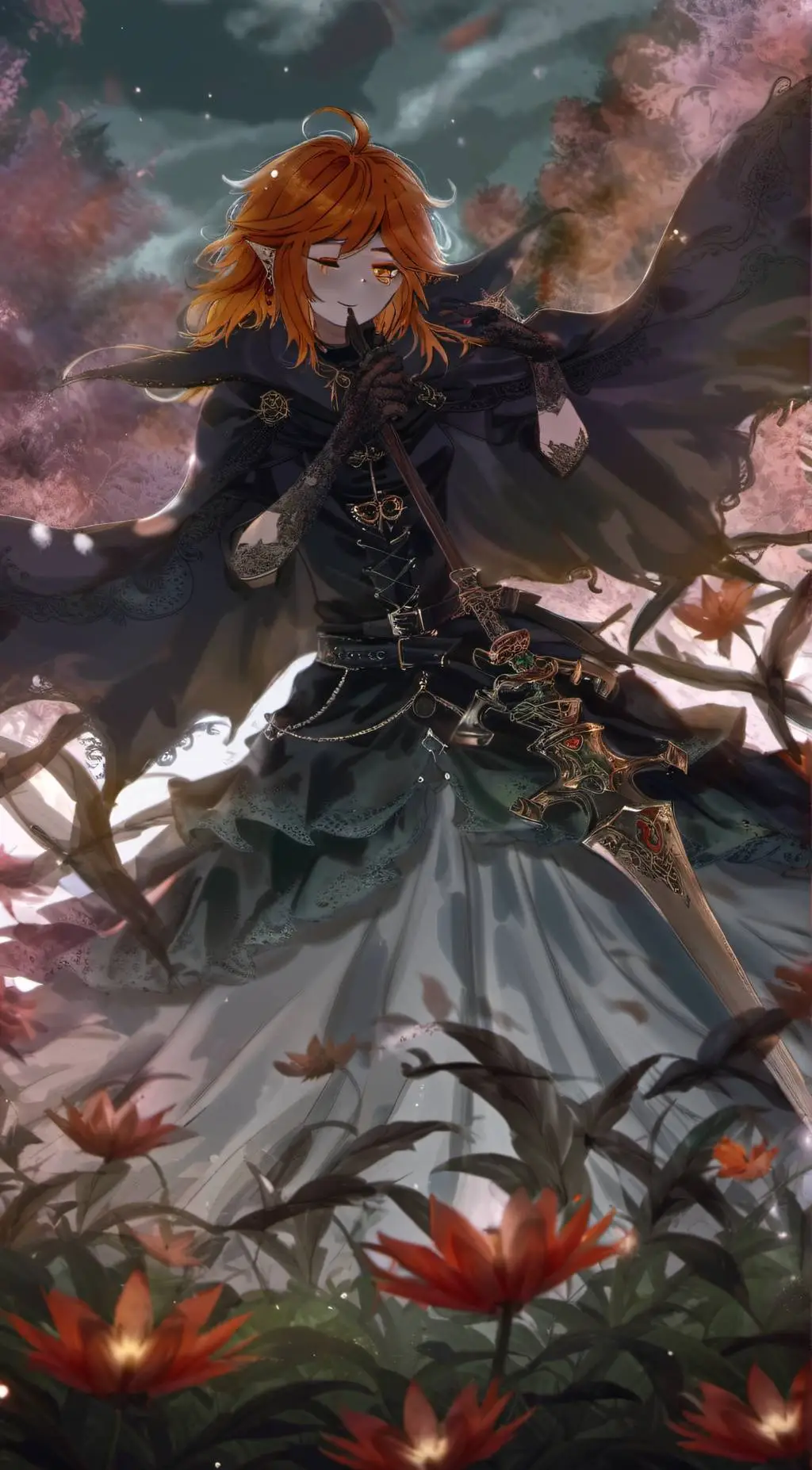 ai character: Iris x planet x  background