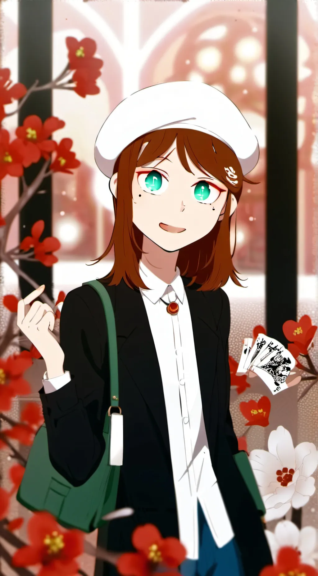 ai character: 1A BEACH DAY background