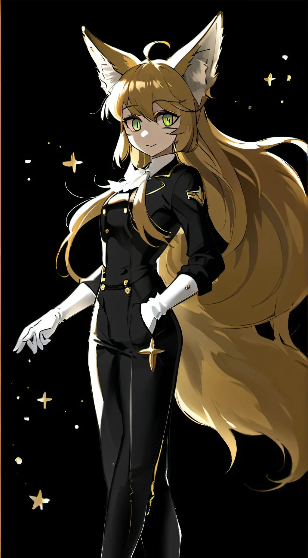 ai character: lady tails  background