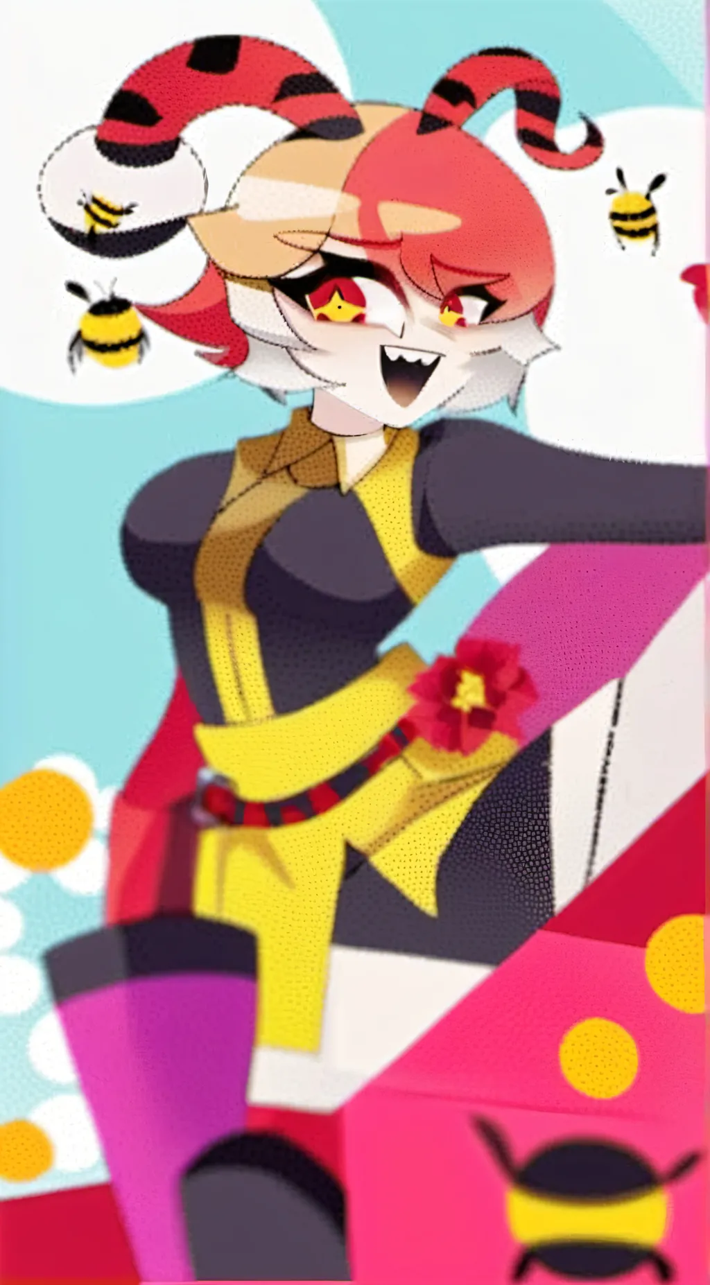 ai character: bee background