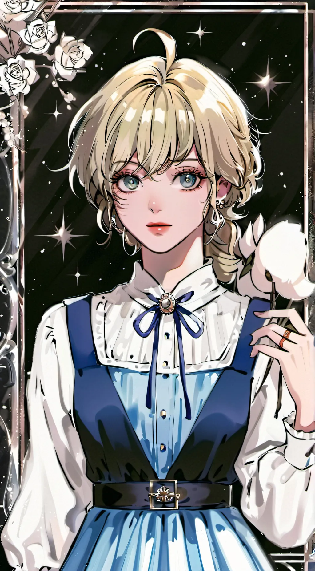 ai character: Valentine Evrclear background