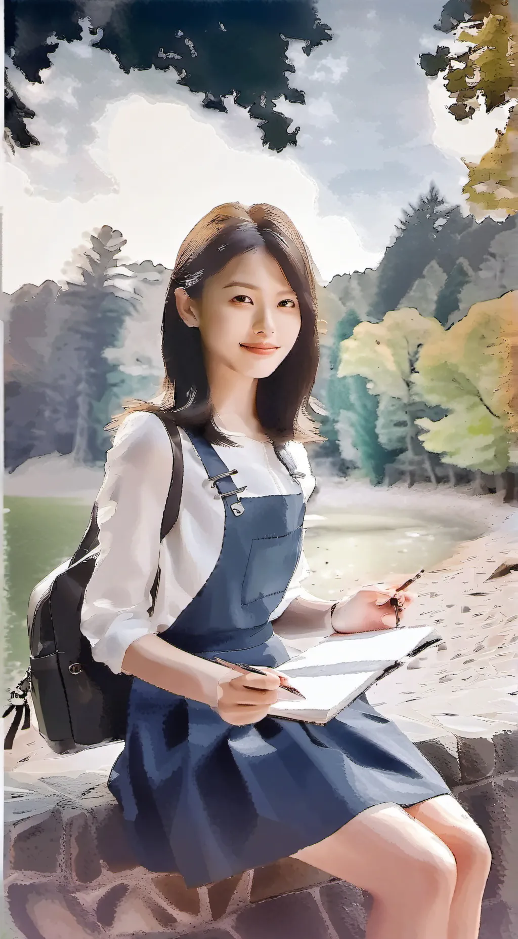 ai character: Akari background