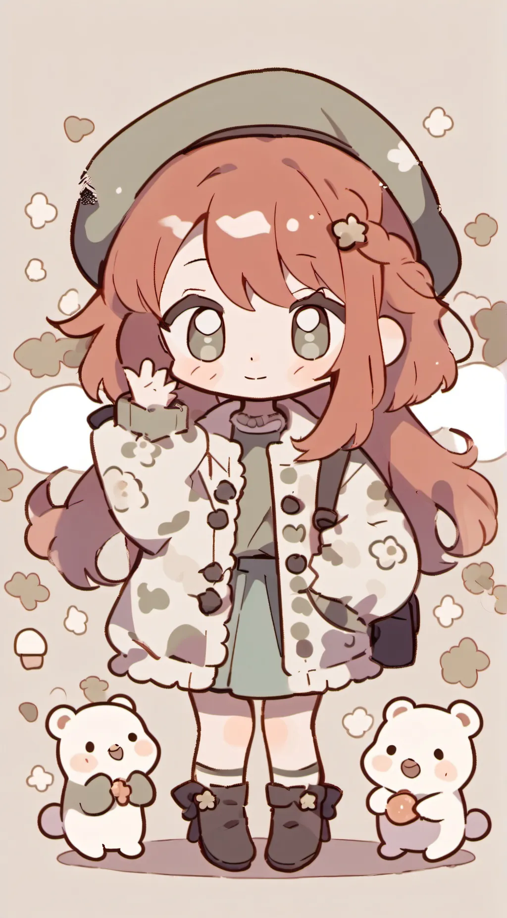 ai character: Cherry background