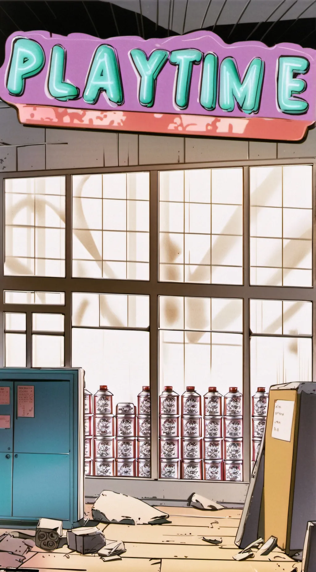 ai character: Poppy playtime background