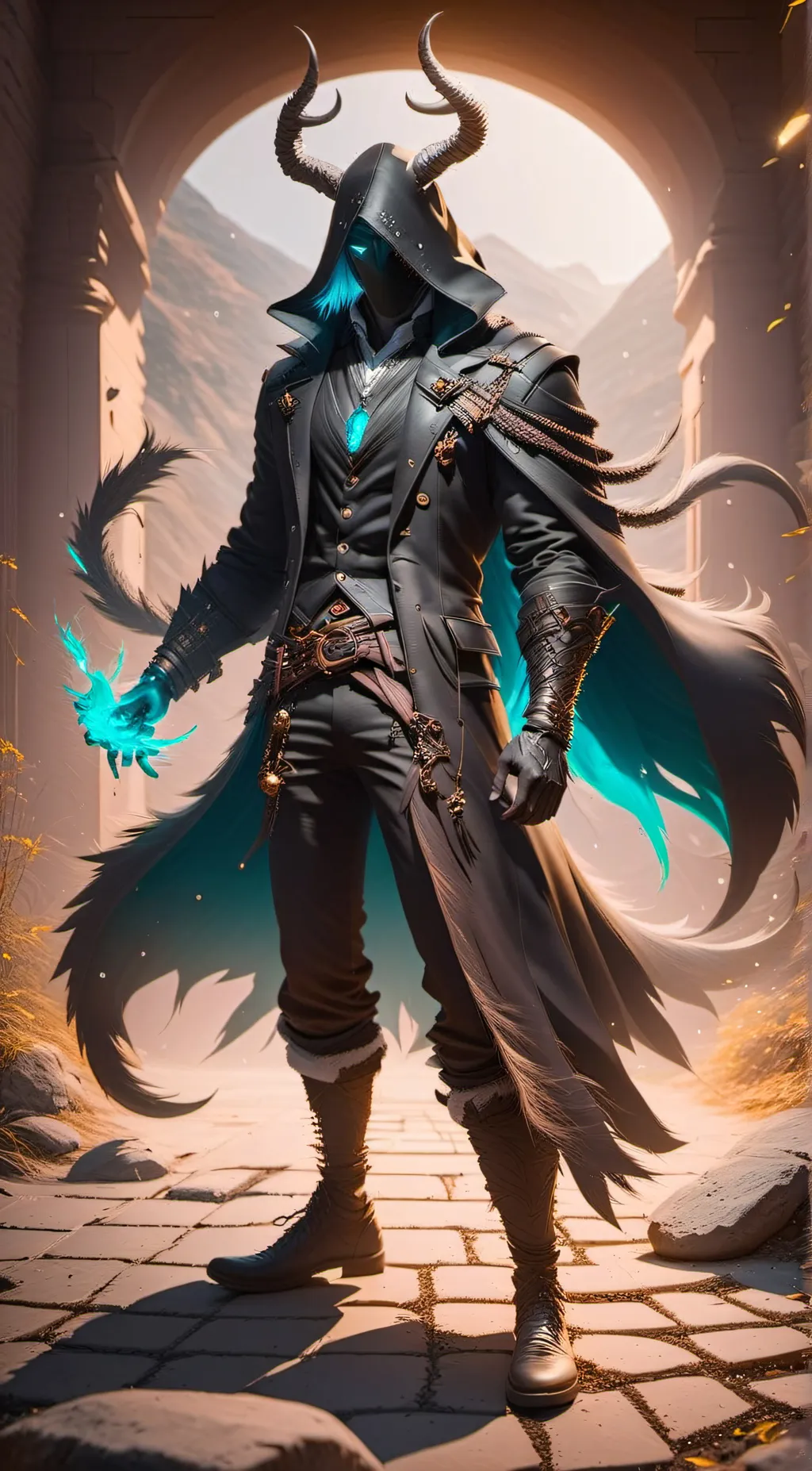 ai character: 𖤐 Nightwalk.. 𖤐 background