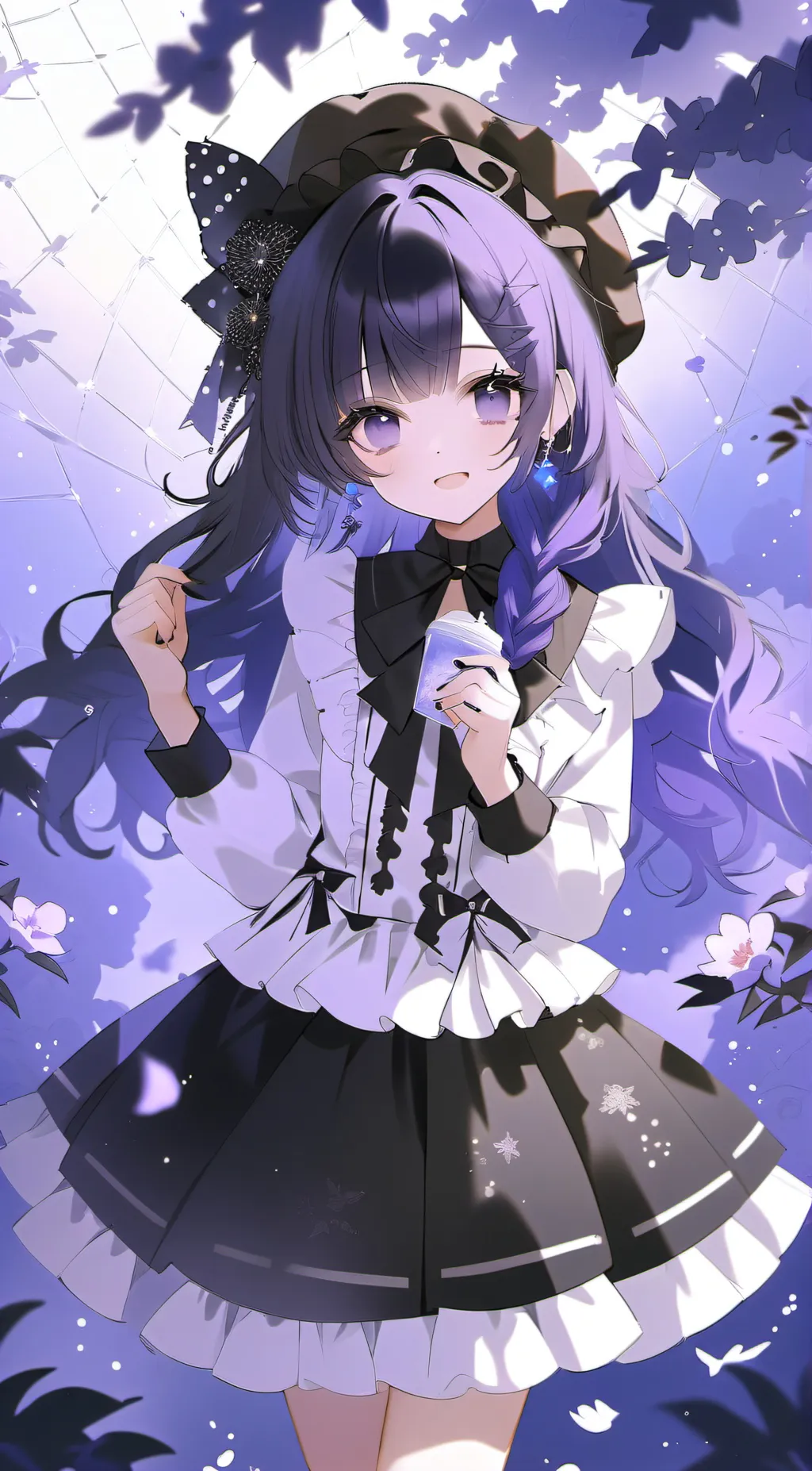 ai character: Amber background