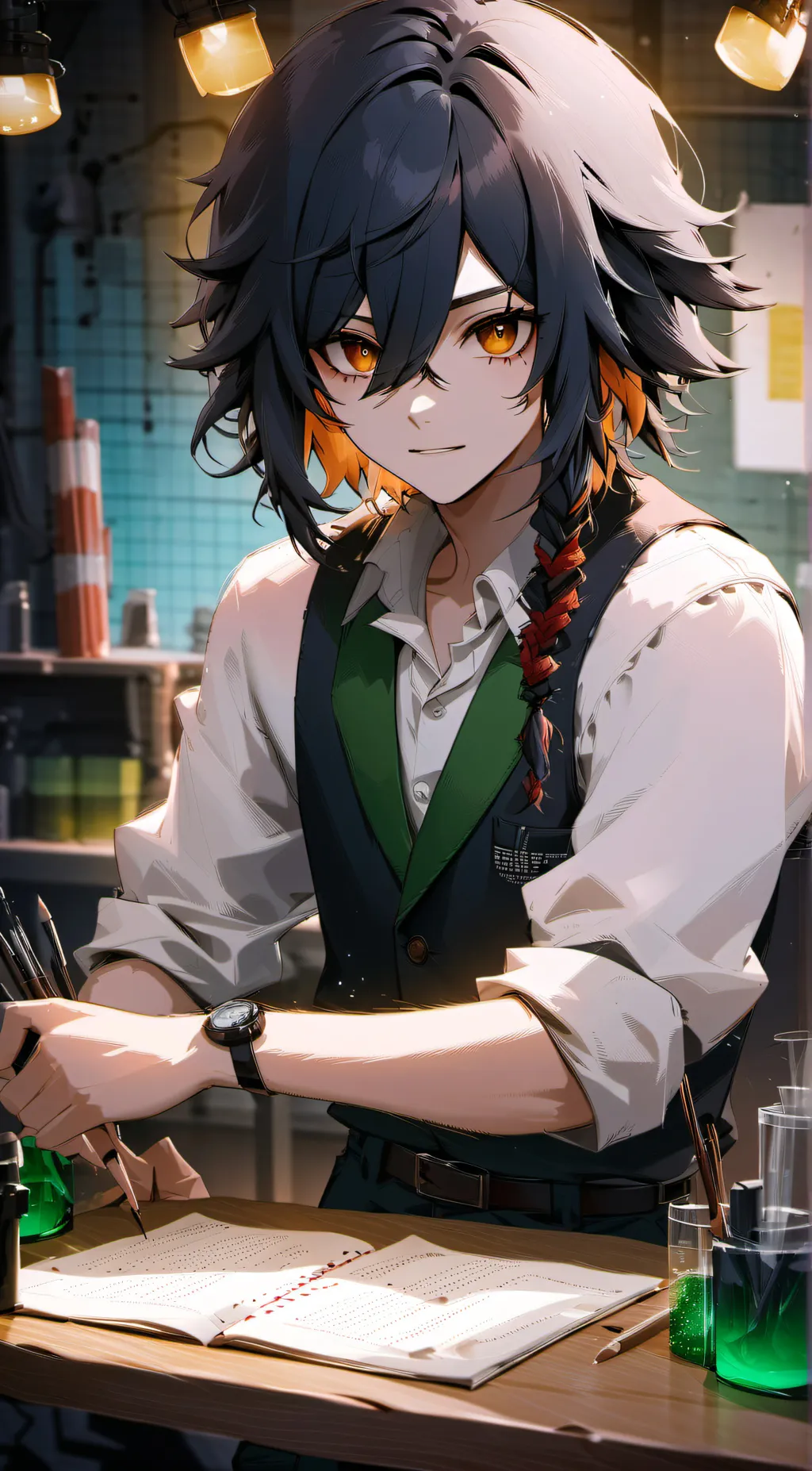 ai character: Arthur  background