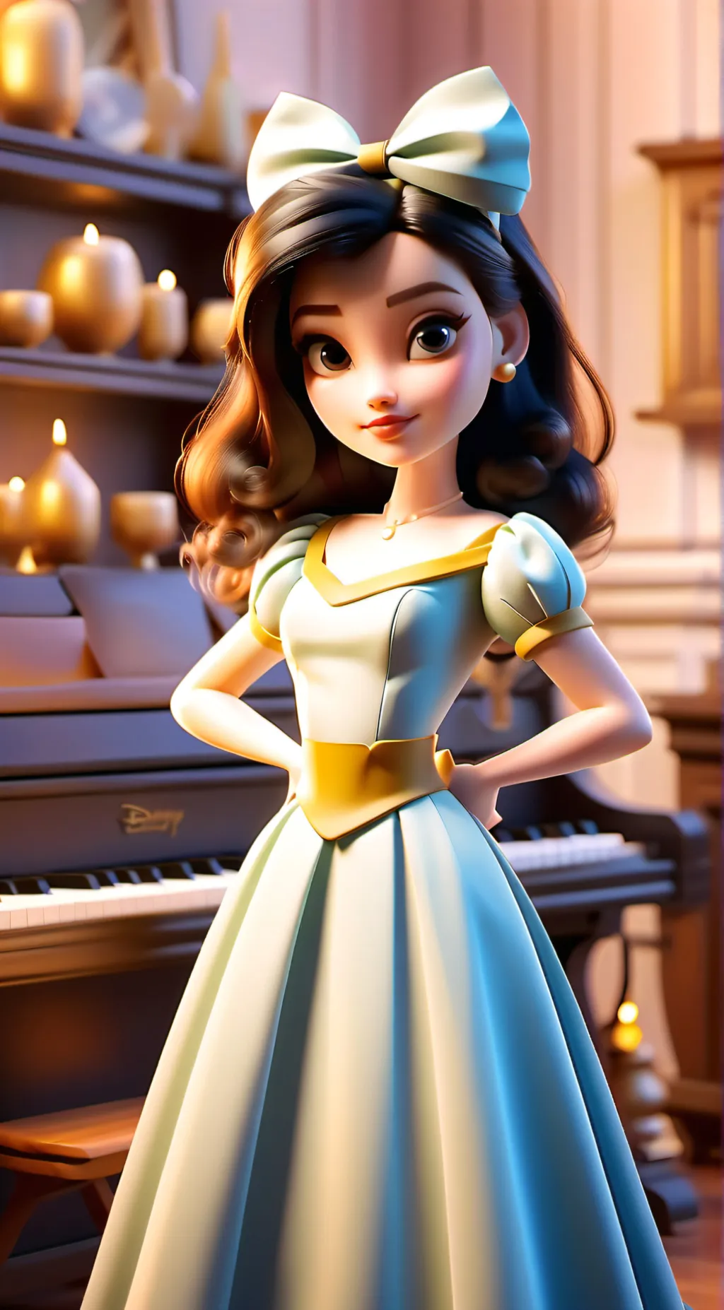 ai character: smiling critters  background