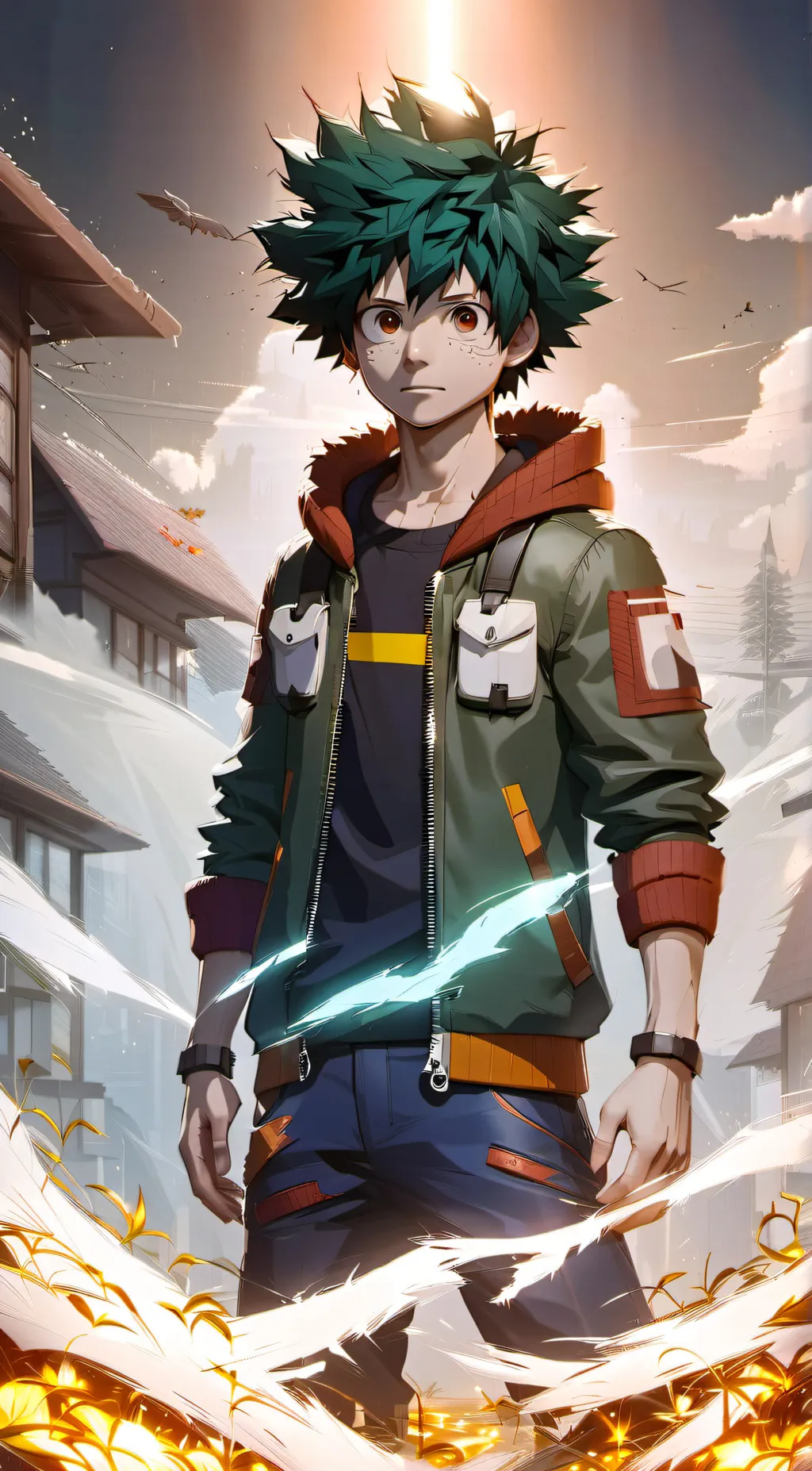 ai character: Deku background