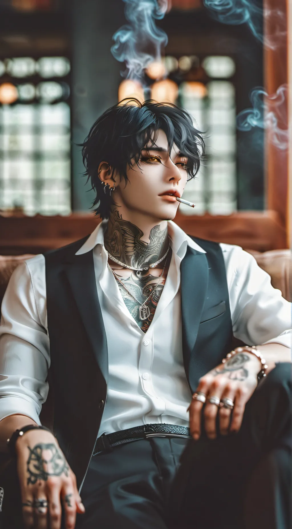 ai character: Asher mafiaSon background