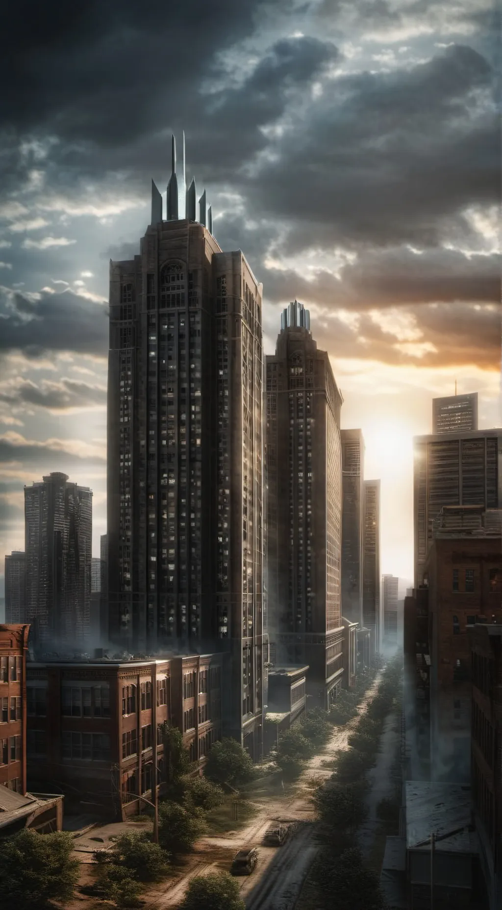 ai character: d e t r o i t background