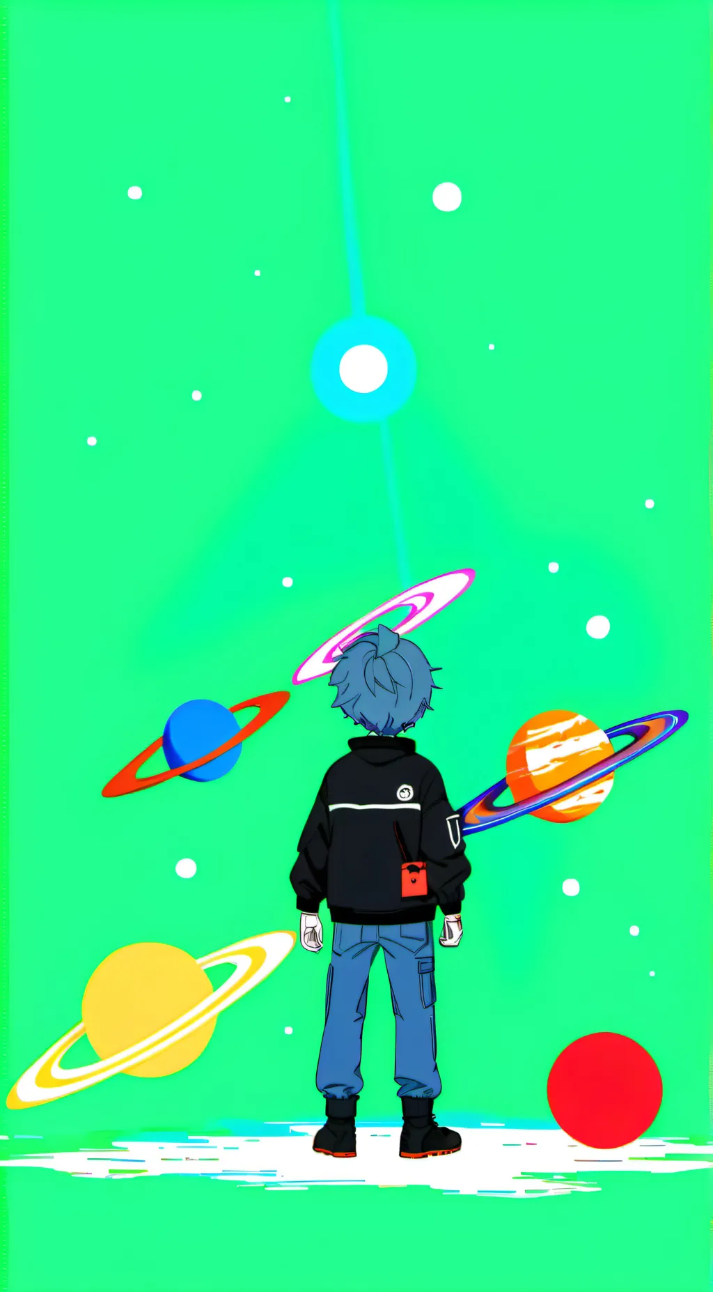 ai character: Solar System background