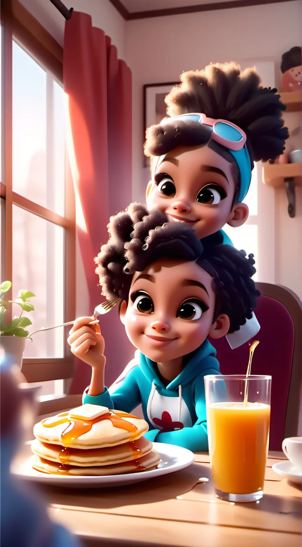 ai character: Lydia and Adetola background