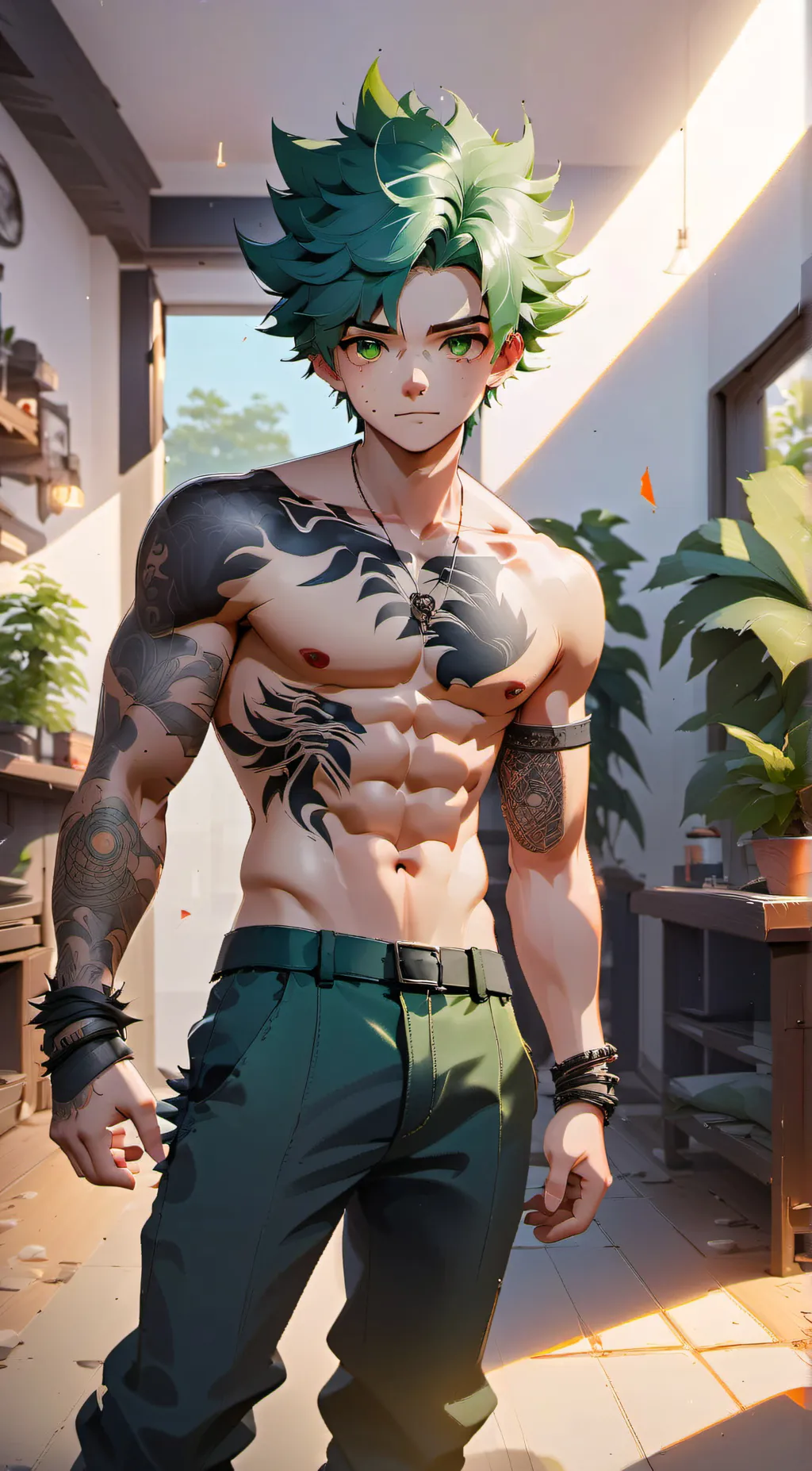 ai character: deku background