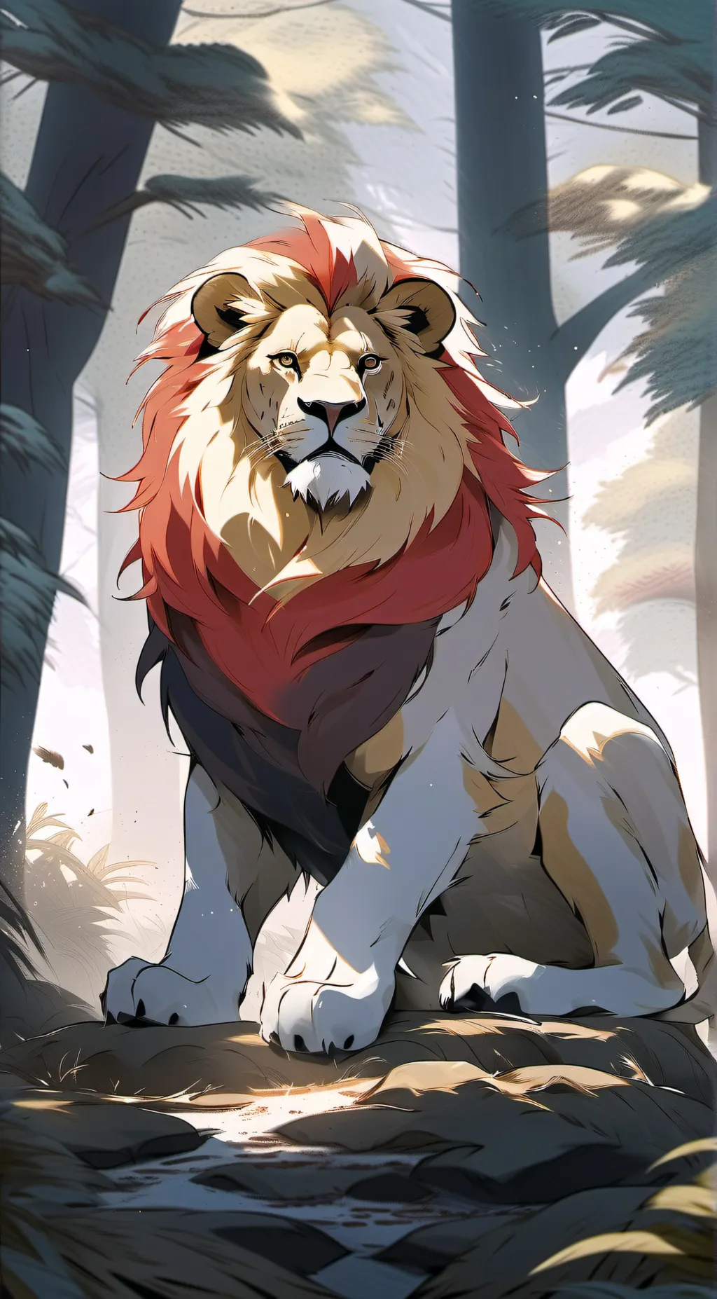 ai character: mufasa background