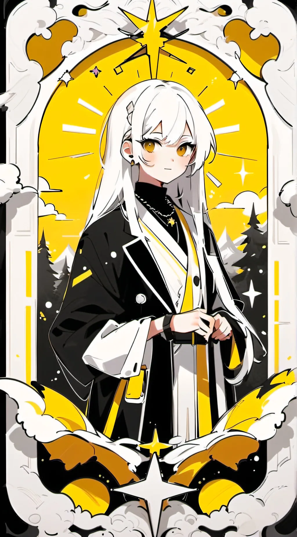 ai character: Aurora background