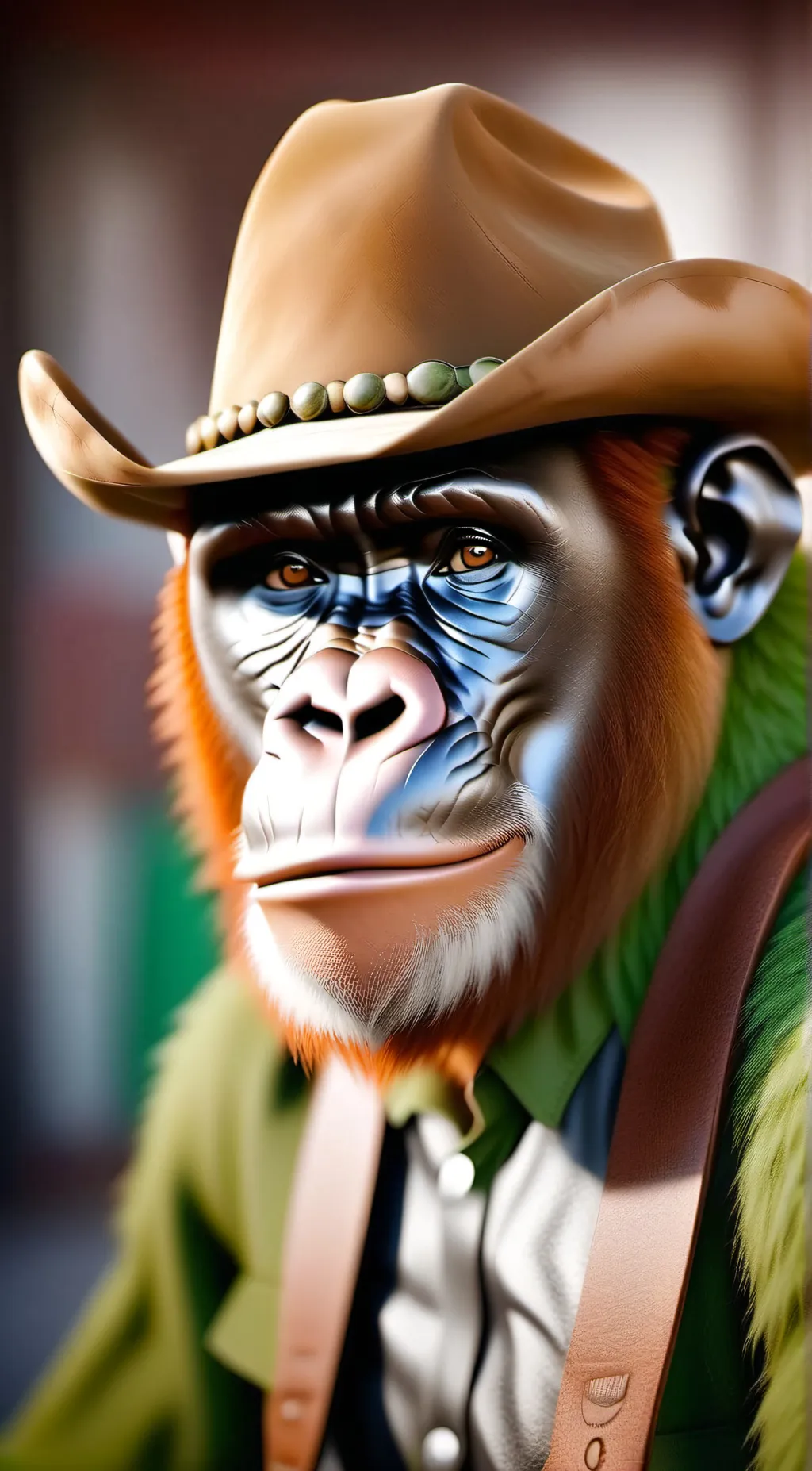 ai character: toxic monkey background