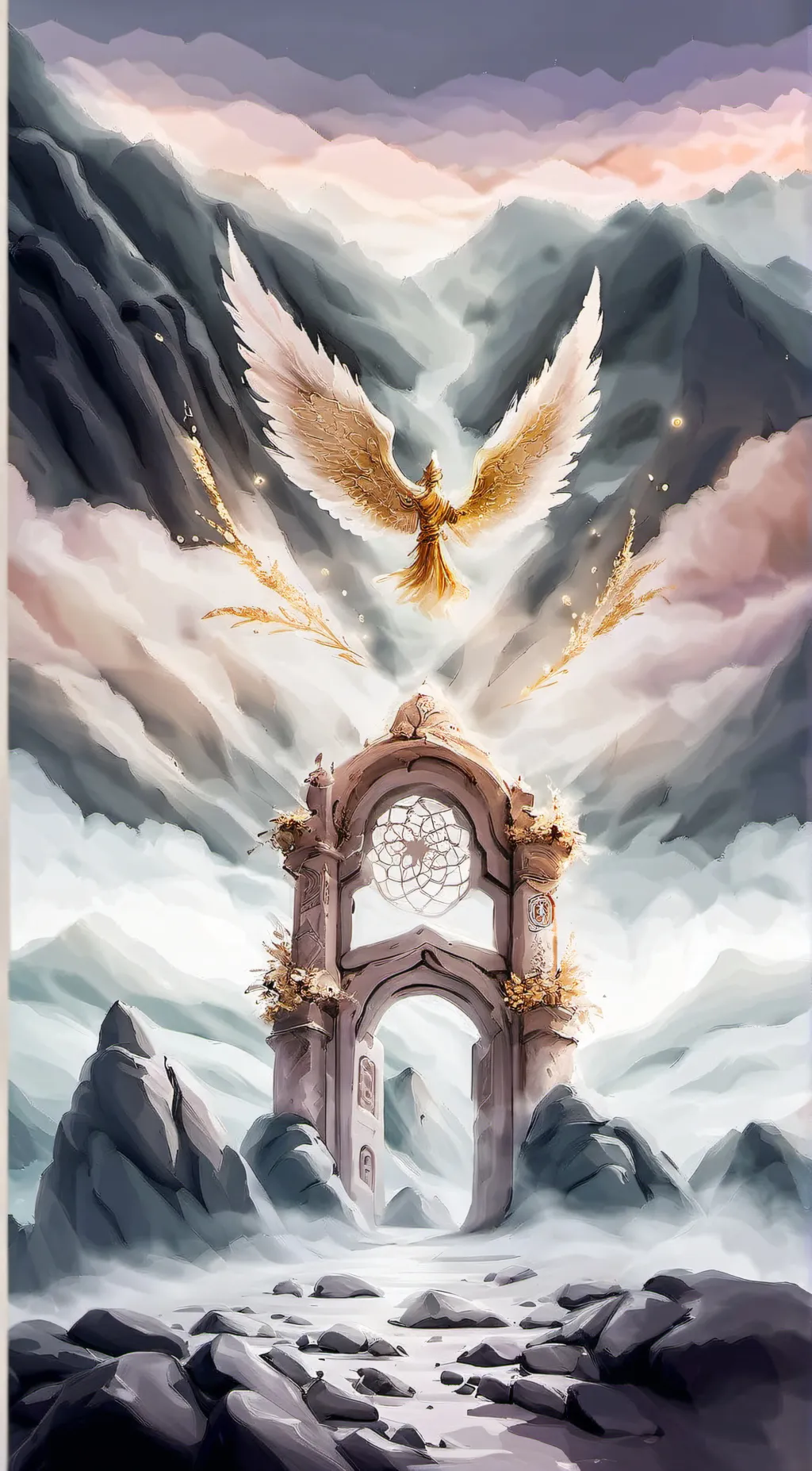 ai character: Heaven background