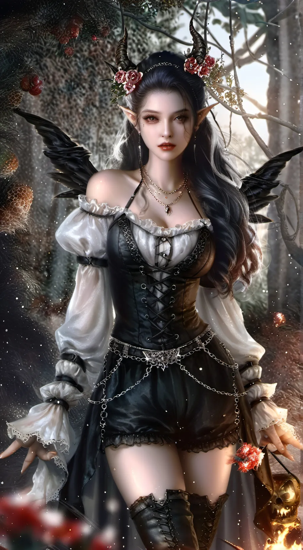 ai character: Luara.. background