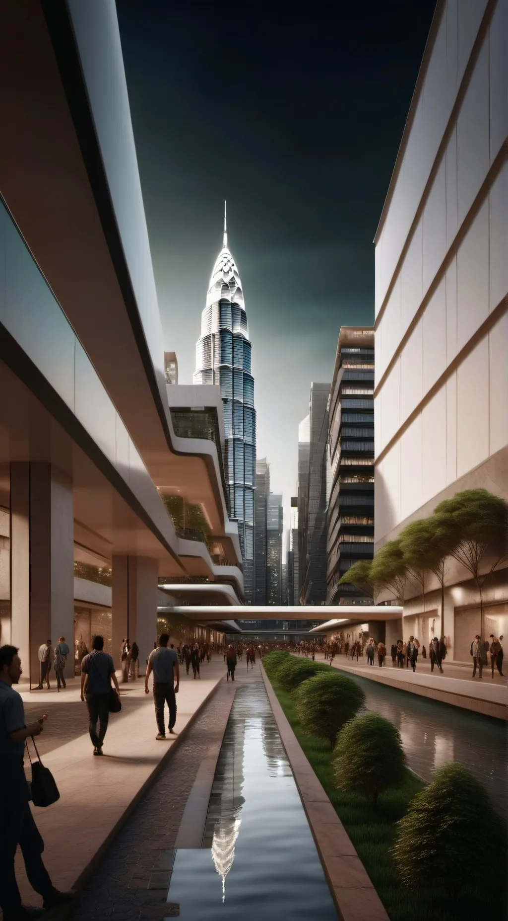 ai character: Cybercity background