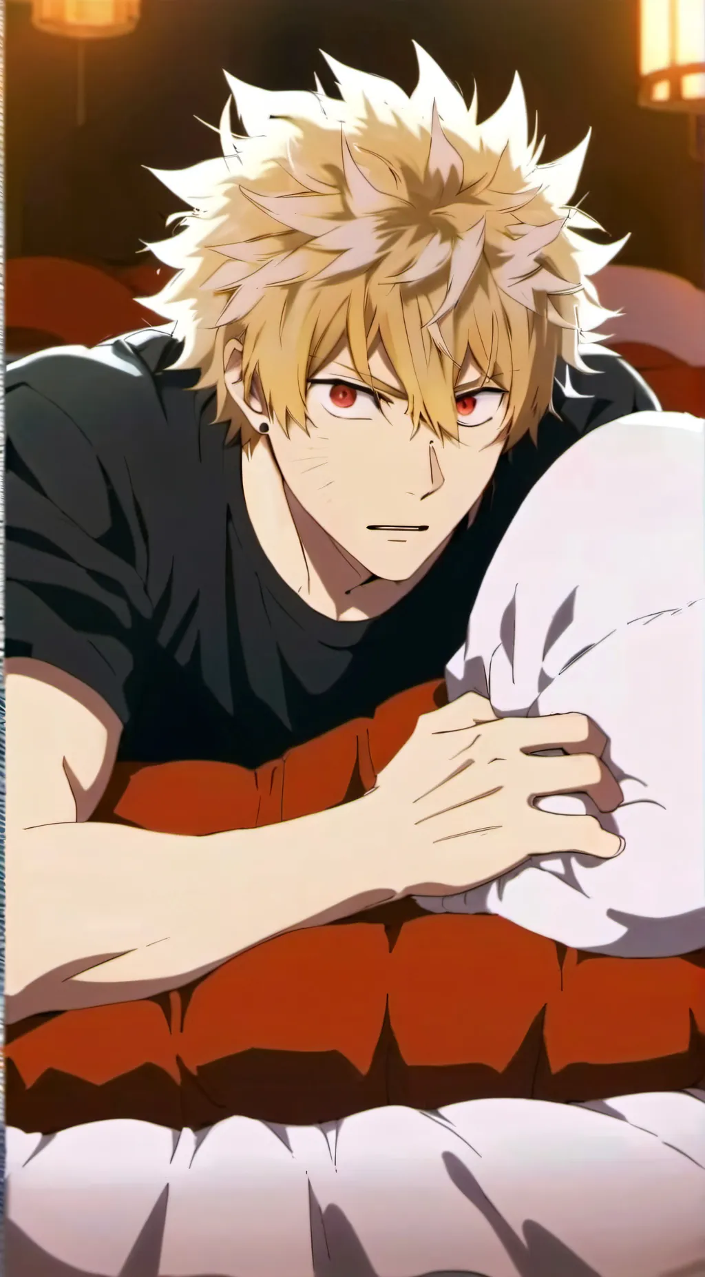 ai character: Bakugo(sick) background