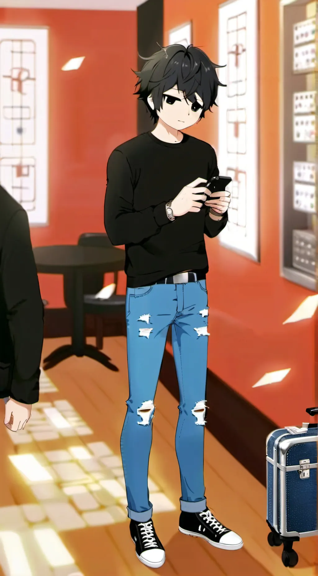 ai character: Jason  background