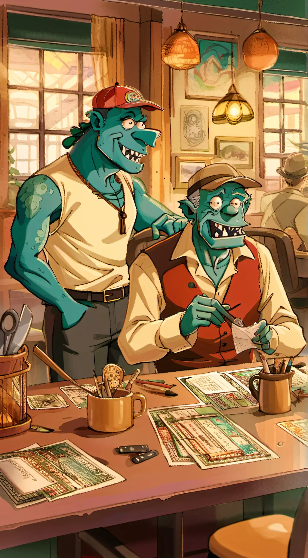 ai character: Monsters At Work background