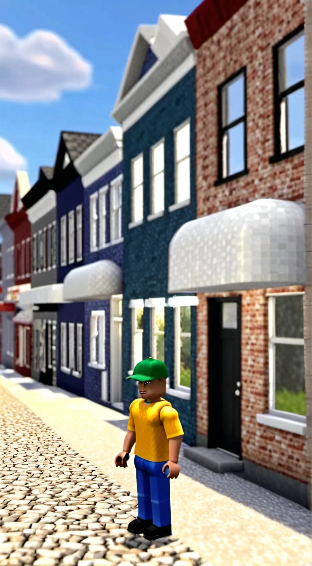 ai character: Brookhaven background